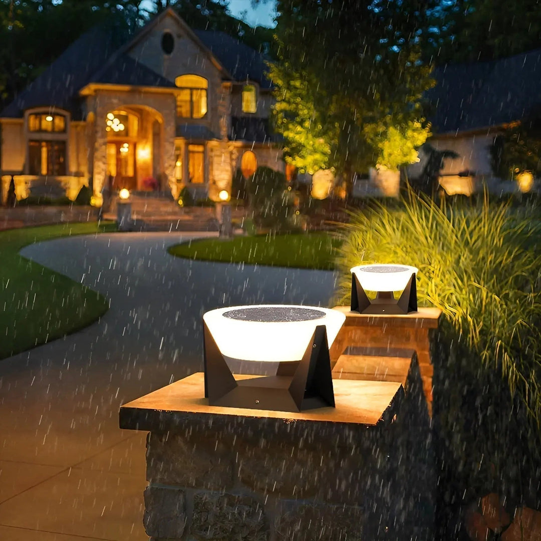 Solar Gartenlampe im Japanischen Stil für Außenbereich - Stilvolle Gartenleuchte mit Wasserdichtigkeit IP65 3