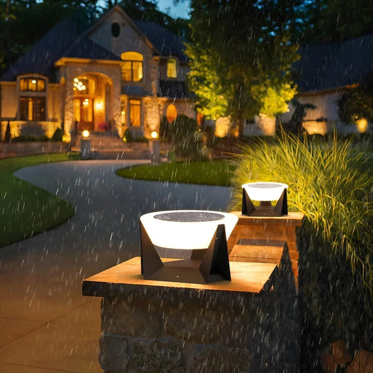 Solar Gartenlampe im Japanischen Stil für Außenbereich - Stilvolle Gartenleuchte mit Wasserdichtigkeit IP65 3