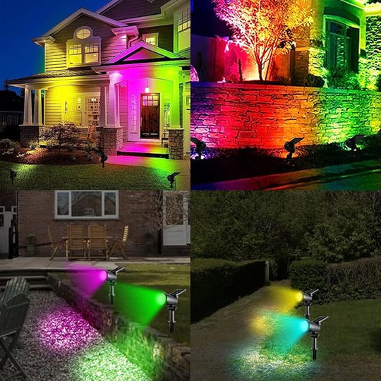 Solar Gartenleuchte Wetterfest LED Spotlights Für Stimmungsvolle Beleuchtung Im Garten 5