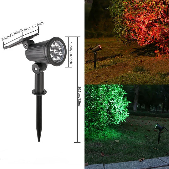 Solar Gartenstrahler mit 9 LED-Farben 6
