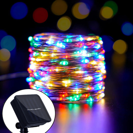 Solar Lichterkette Outdoor Wasserfest für Stimmungsvolle Beleuchtung im Garten 2