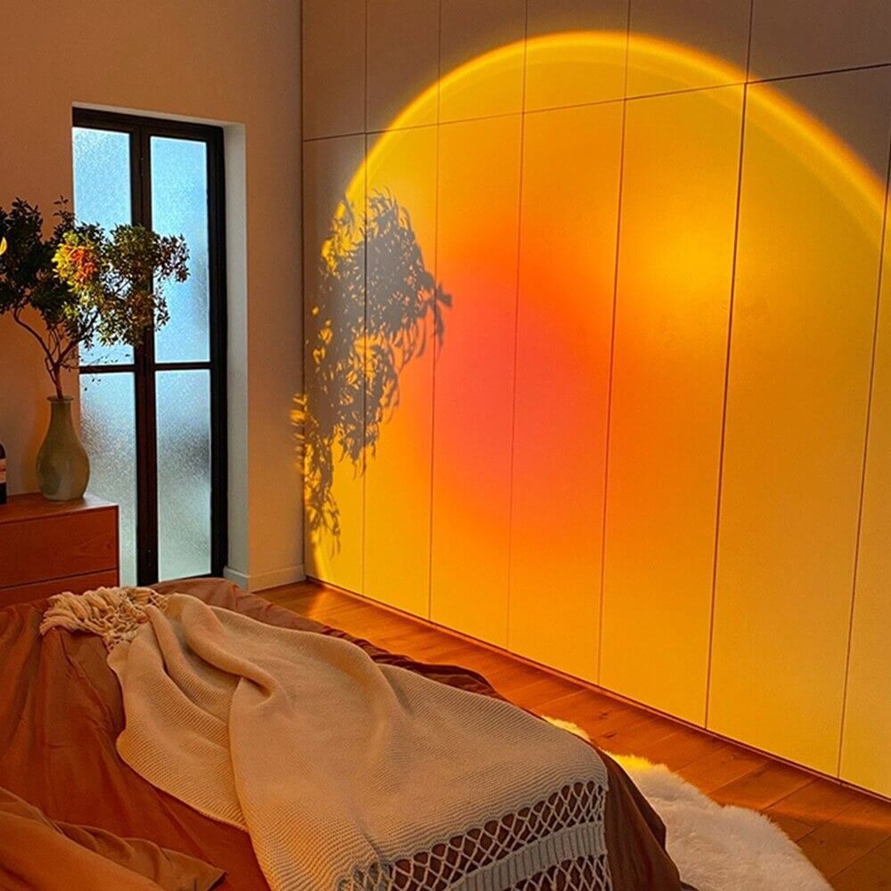 Sonnenuntergang Lampe LED mit Fernbedienung und drehbarem Kopf 1