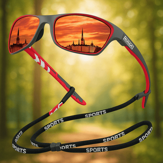 Sport Sonnenbrille Unisex Polarisierte Gläser Ergonomisch für Outdoor-Aktivitäten 1