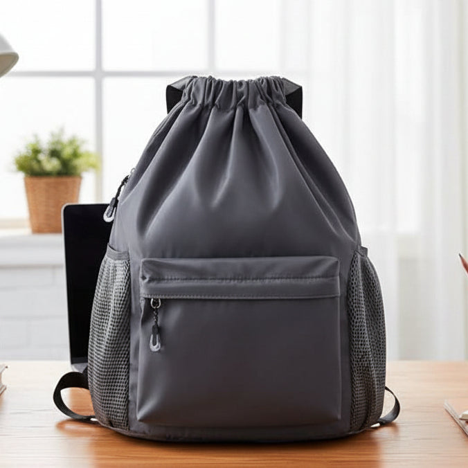 Sportlicher Rucksack mit Kordelzug und Schuhfach 0