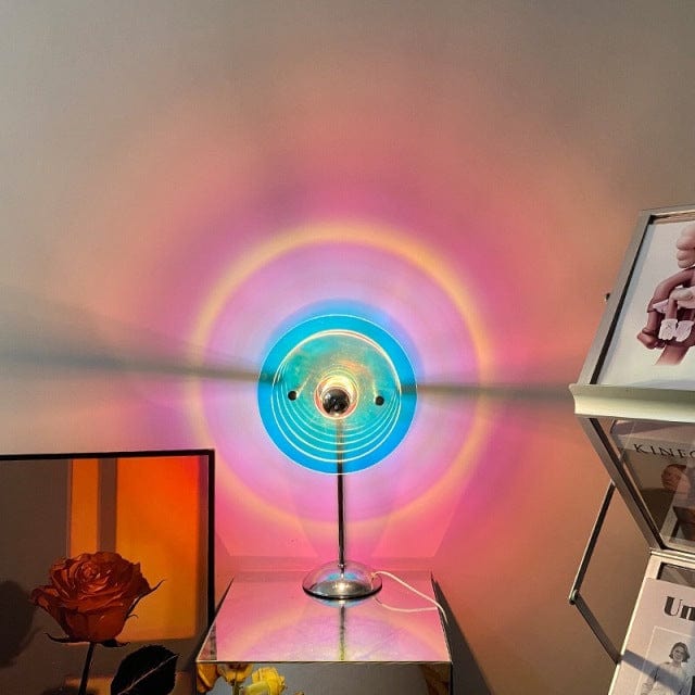 Stehlampe mit Sonnenuntergangsprojektion für kreative Lichtgestaltung 0