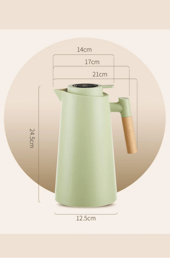 Thermoskanne 1L Auslaufsicher Minimalistisch für Kaffee und Tee 5