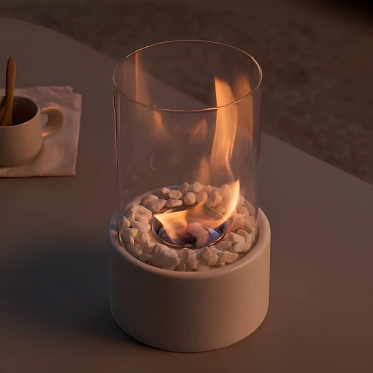 Tischkamin Indoor &amp; Outdoor Bioethanol Tischfeuer Modernes Design für Gemütliche Abende 4