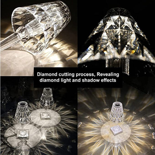Tischlampe LED im Diamantdesign für stilvolle Beleuchtung 4