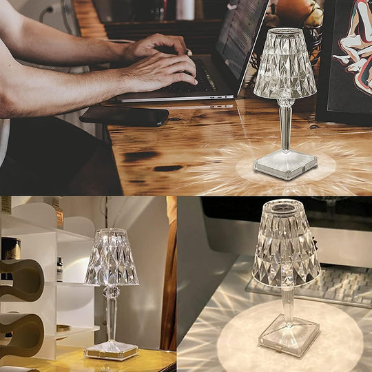 Tischlampe LED im Diamantdesign für stilvolle Beleuchtung 5