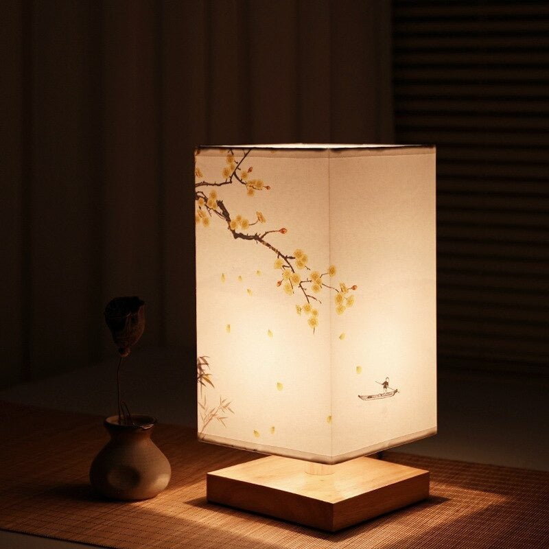 Tischlampe im japanisch-skandinavischen Stil 6