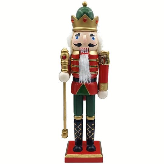 Traditioneller Nussknacker König 30 cm für Weihnachtsdekoration 0