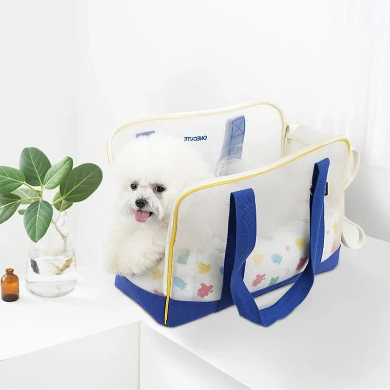 Tragbare Haustiertasche für Kleine Hunde und Katzen - Modisch und Atmungsaktiv 1