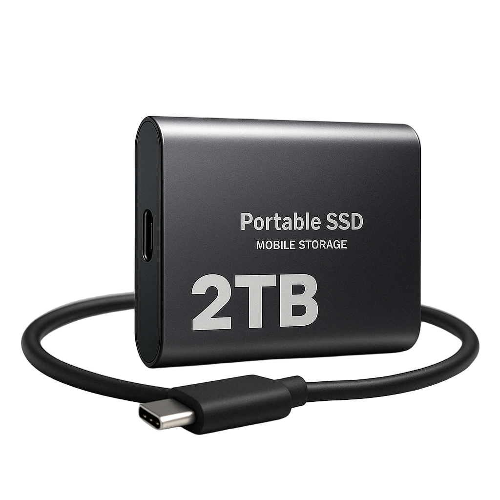 Tragbare SSD-Festplatte, hohe Geschwindigkeit, kompaktes Design 0