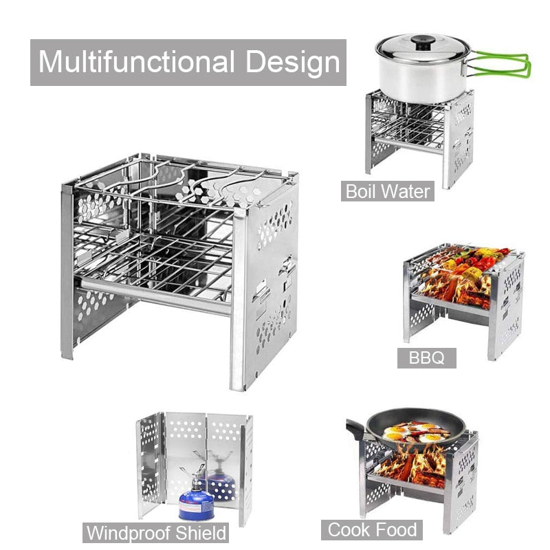 Tragbarer Grill für den Außenbereich – Ideal für Garten, Camping und Picknick 3