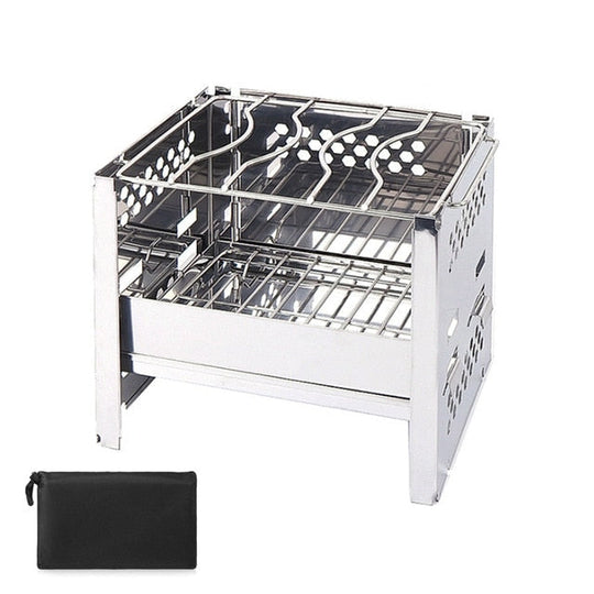 Tragbarer Grill für den Außenbereich – Ideal für Garten, Camping und Picknick 5