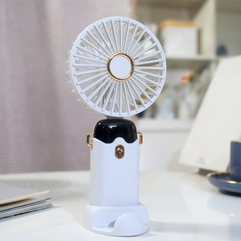 Tragbarer Handventilator mit Sprühfunktion für Damen 0