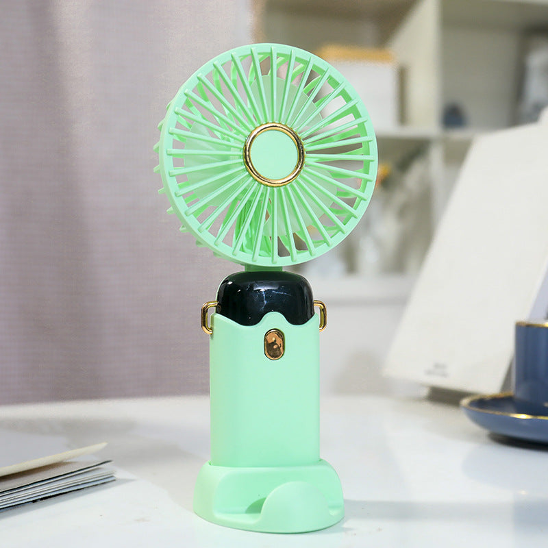 Tragbarer Handventilator mit Sprühfunktion für Damen 7