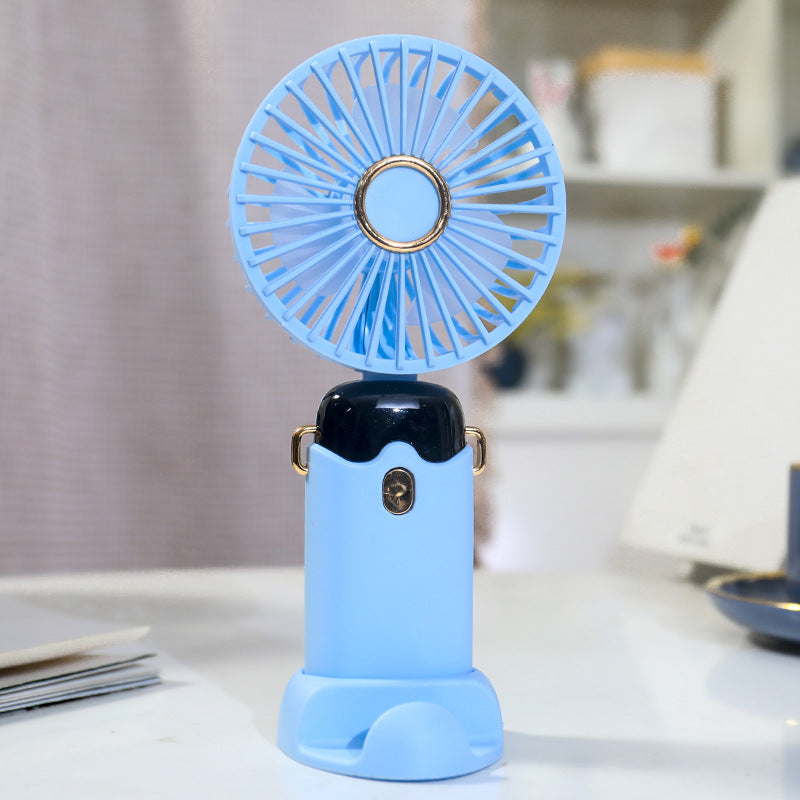 Tragbarer Handventilator mit Sprühfunktion für Damen 8