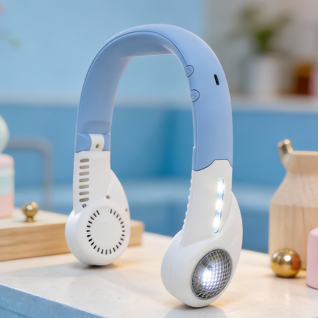 Tragbarer Nackenventilator für Damen mit ergonomischem Design 6