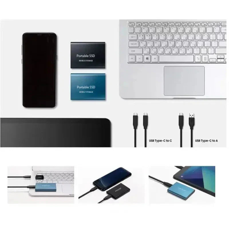 Tragbarer SSD-Speicher Extern mit Hochgeschwindigkeits-USB-C 5