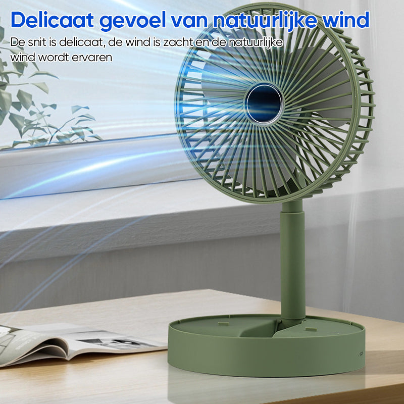 Tragbarer Tischventilator Leise Mit Teleskopdesign Und Akku, Höhenverstellbar, 3 Geschwindigkeitsmodi 7