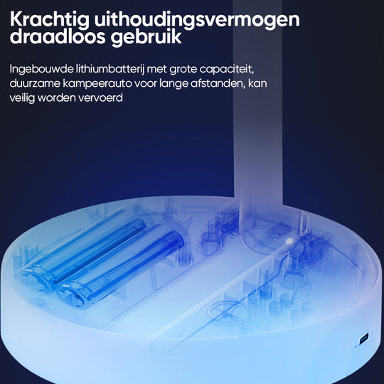 Tragbarer Tischventilator Leise Mit Teleskopdesign Und Akku, Höhenverstellbar, 3 Geschwindigkeitsmodi 8