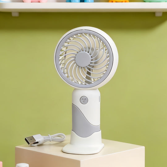 Tragbarer Tischventilator Leise mit USB-Anschluss und Stufenloser Geschwindigkeitsregelung 0