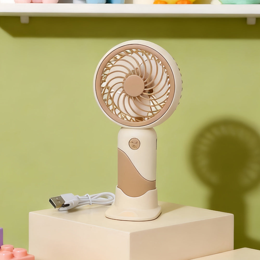 Tragbarer Tischventilator Leise mit USB-Anschluss und Stufenloser Geschwindigkeitsregelung 7