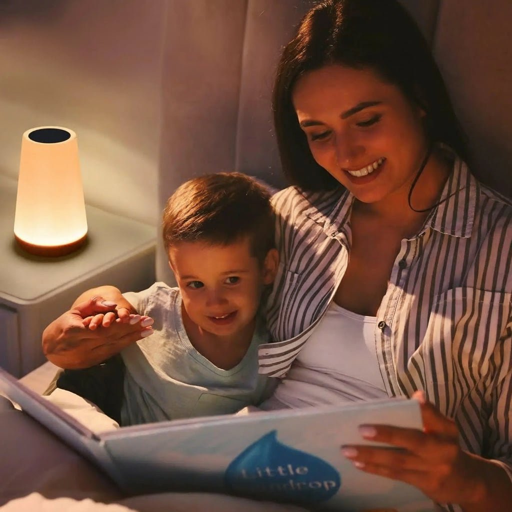 Tragbares Nachtlicht Kinder mit Touch-Funktion und Fernbedienung, Flexible Helligkeit für Schlafzimmer und Kinderzimmer 1