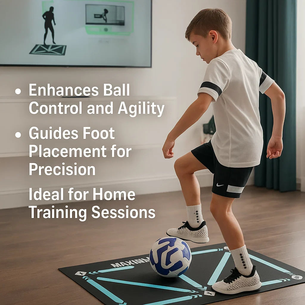 Trainingsmatte Rutschfest für Fußballspieler – Vielseitig einsetzbar zur Technik- und Fitnessverbesserung 2