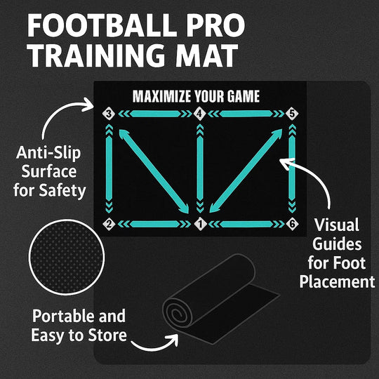 Trainingsmatte Rutschfest für Fußballspieler – Vielseitig einsetzbar zur Technik- und Fitnessverbesserung 3