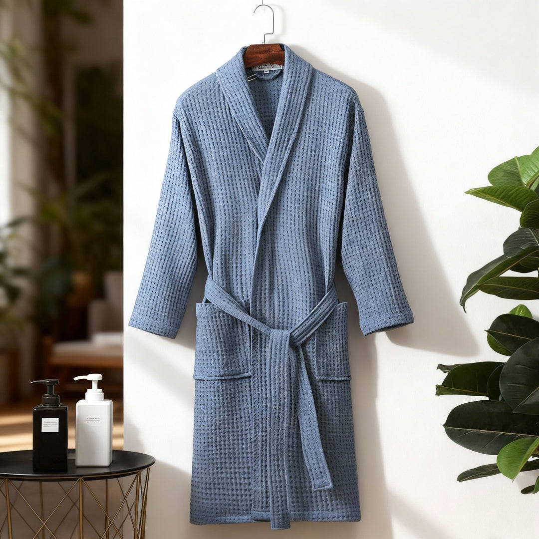 Unisex Bademantel mit Taschen für Herren und Damen 6