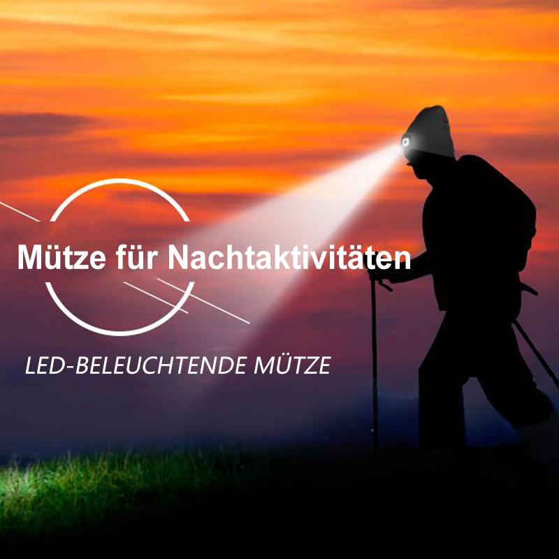 Unisex Beanie Mütze mit LED Licht für Outdoor Aktivitäten 7