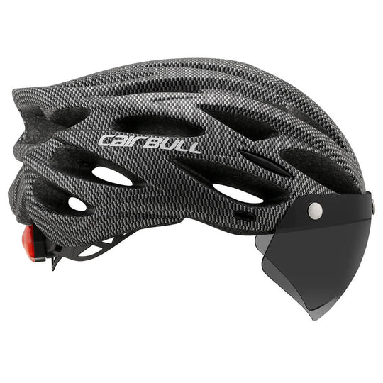 Unisex Fahrradhelm mit integriertem Rücklicht und Visier 4