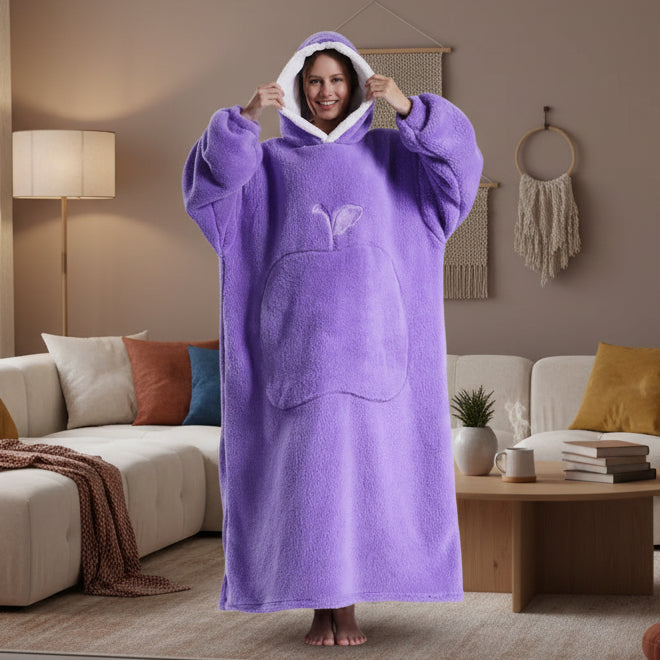 Unisex Fleece Hoodie Übergröße für Komfort und Entspannung 0