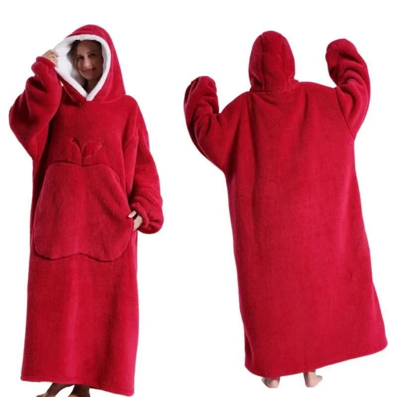 Unisex Fleece Hoodie Übergröße für Komfort und Entspannung 4