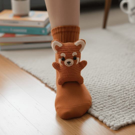 Unisex Haussocken mit 3D-Tierdesign für Gemütlichkeit und Komfort 4