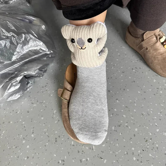 Unisex Haussocken mit 3D-Tierdesign für Gemütlichkeit und Komfort 6