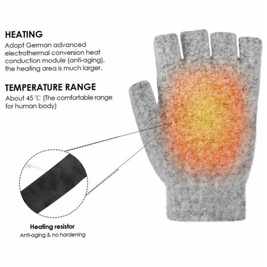 Unisex Heizhandschuhe USB-wiederaufladbar mit Temperaturregelung für kalte Tage 7