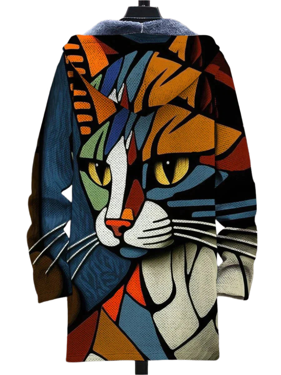 Unisex Hoodie Kunstmotiv Fleece Material 0