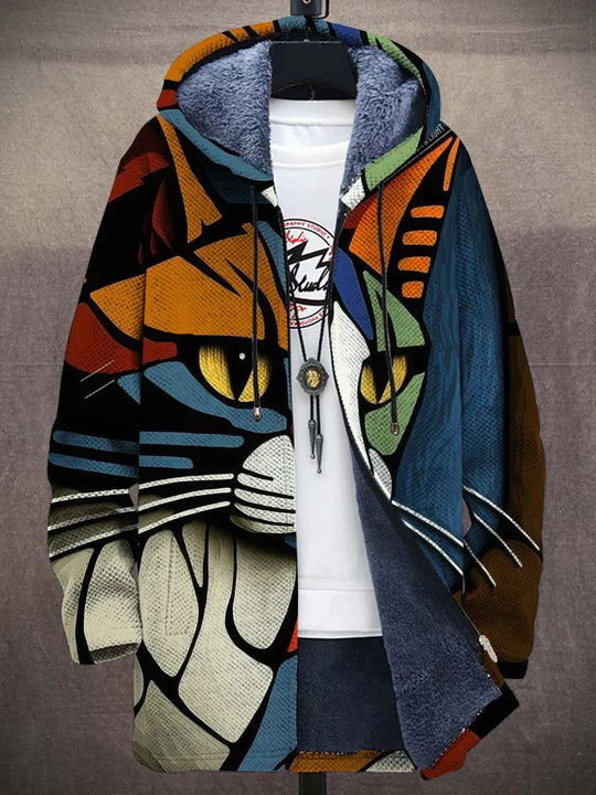 Unisex Hoodie Kunstmotiv Fleece Material 1