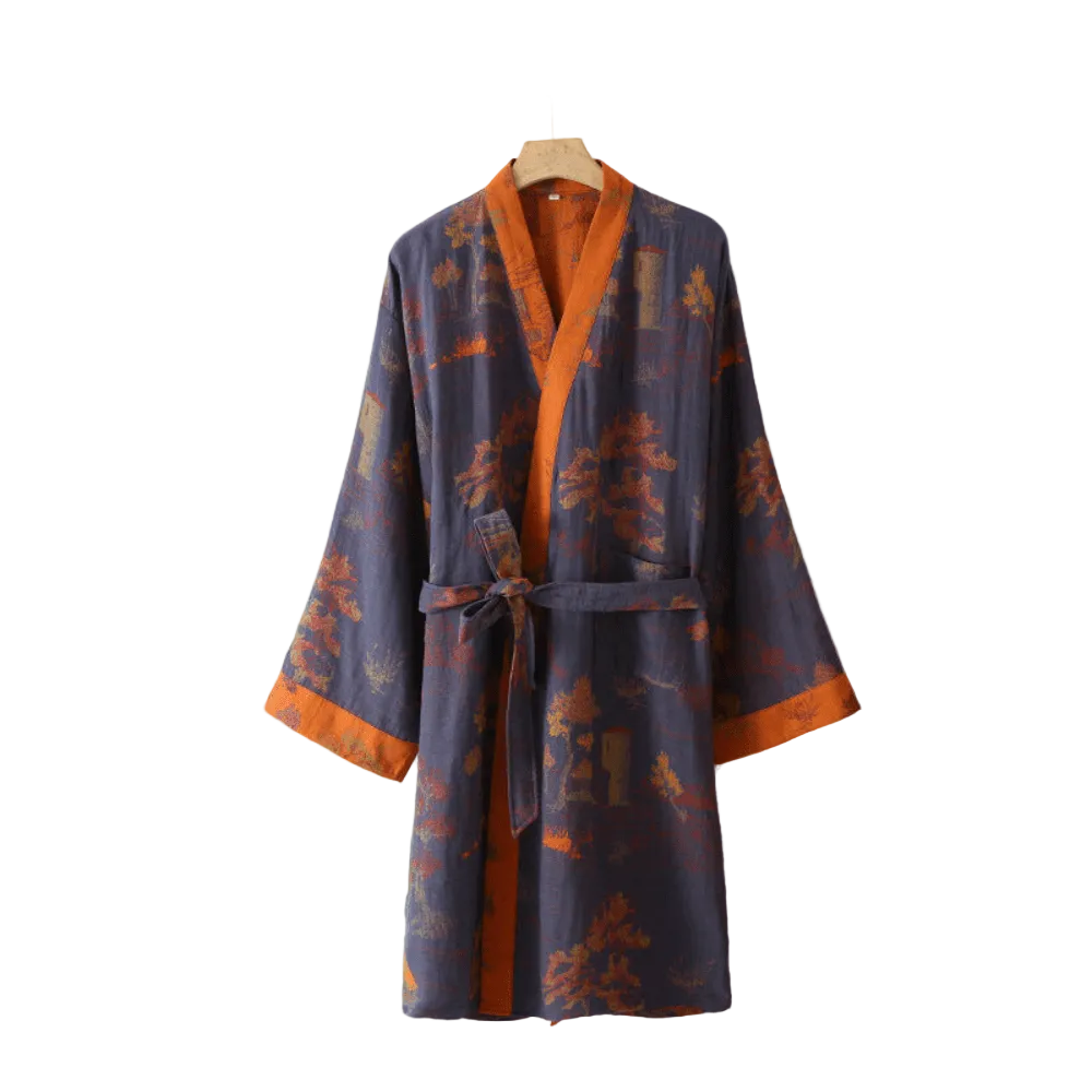 Unisex Kimono-Bademantel Vintage Stil 1
