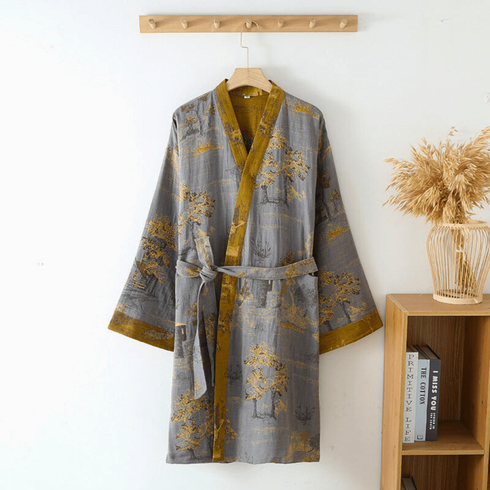 Unisex Kimono-Bademantel Vintage Stil 3