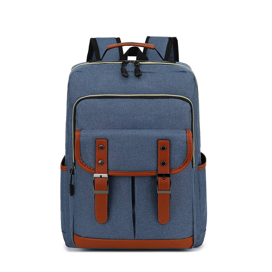 Unisex Laptop Rucksack Vintage Stil Mit Wasserdichtem Design 0