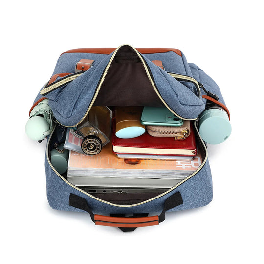 Unisex Laptop Rucksack Vintage Stil Mit Wasserdichtem Design 5