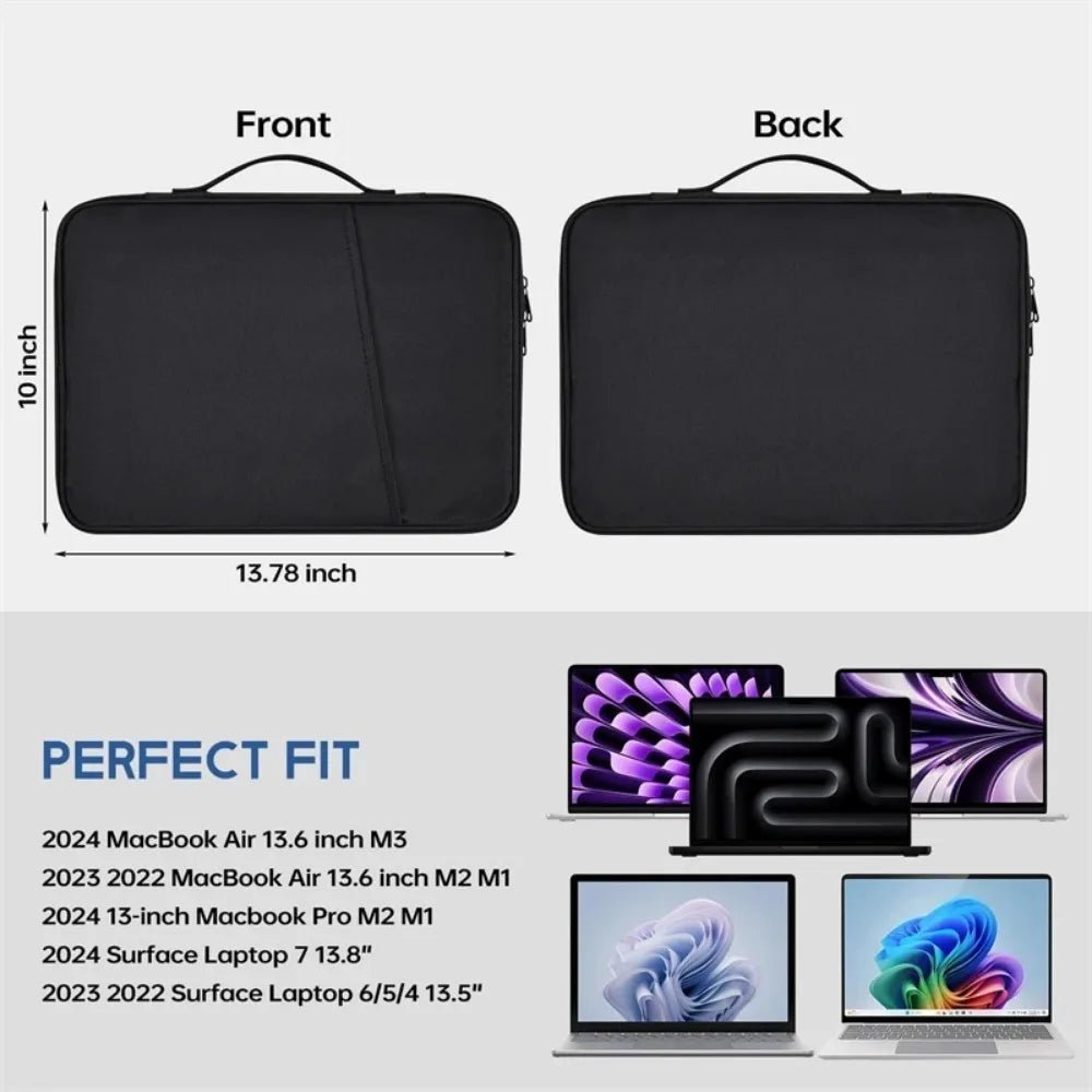 Unisex Laptoptasche Wasserdicht mit Stoßschutz Modernes Design für Pendler und Reisende 4
