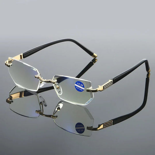 Unisex Lesebrille Multifokal mit Blaulichtfilter für Damen und Herren 0