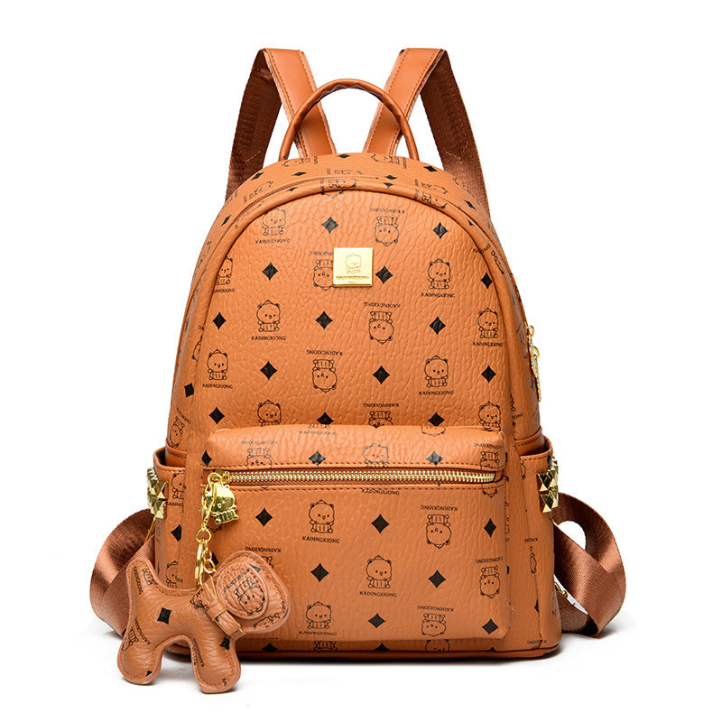 Unisex Mini-Rucksack mit Charakter-Print Verspielt 0
