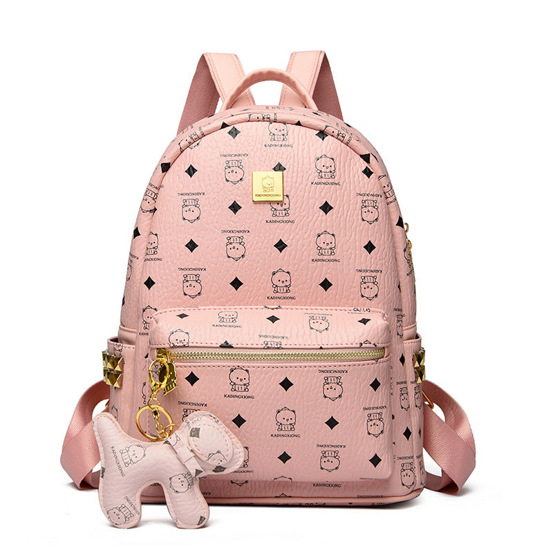 Unisex Mini-Rucksack mit Charakter-Print Verspielt 1