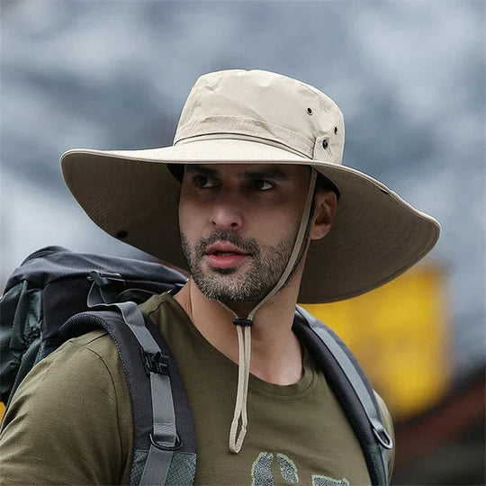 Unisex Outdoor Bucket Hut mit Kinnband 0